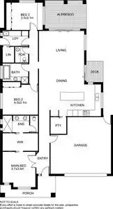 Floorplan of Homely house listing, 63 Wheelers Park Drive, Cranbourne North VIC 3977