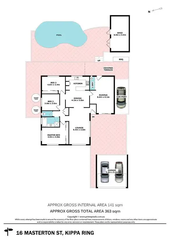 Floorplan of Homely house listing, 16 Masterton St, Kippa-ring QLD 4021