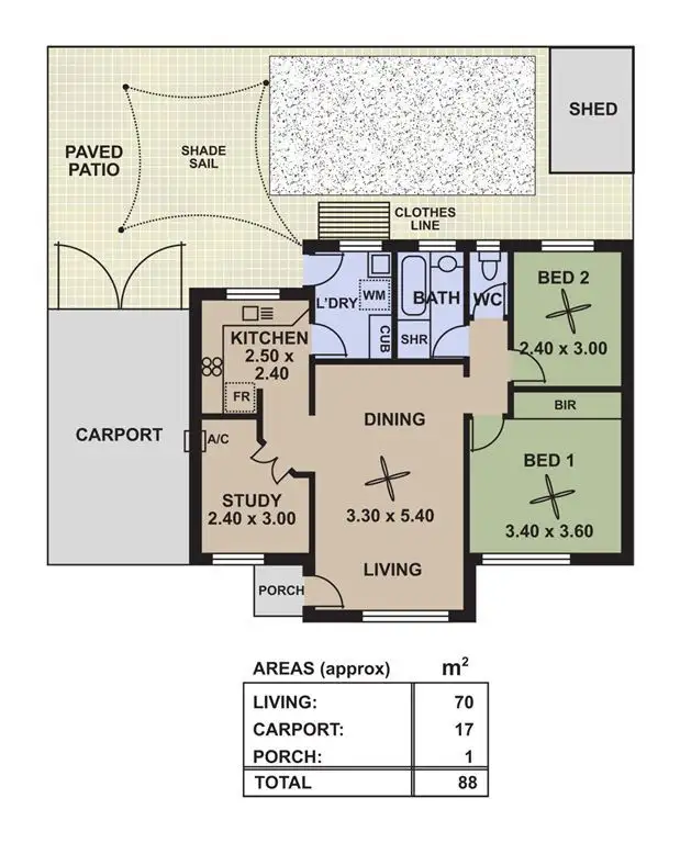 Floorplan of Homely unit listing, 18/7 Easton Road, Morphett Vale SA 5162