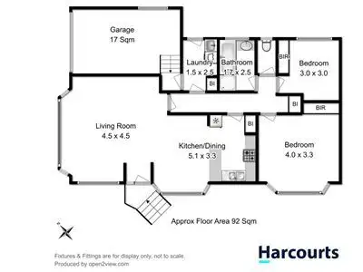 Floorplan of Homely unit listing, 1/30-32 Bingley Street, Howrah TAS 7018