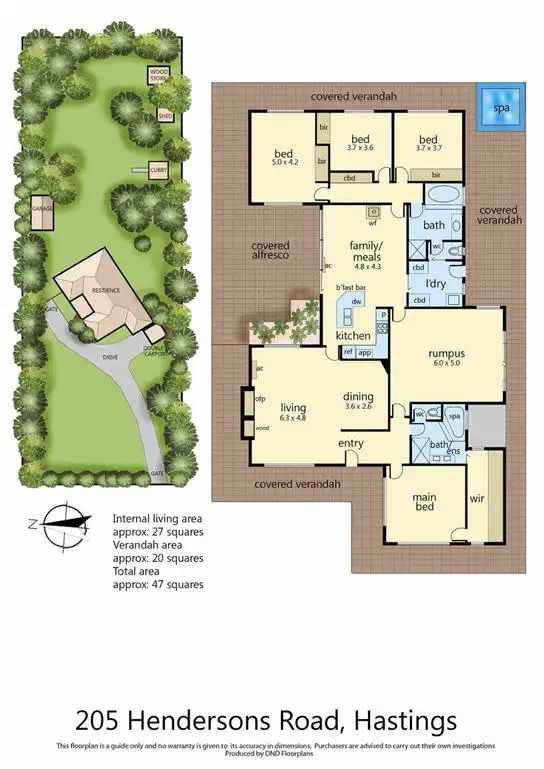 Floorplan of Homely house listing, 205 Hendersons Road, Hastings VIC 3915