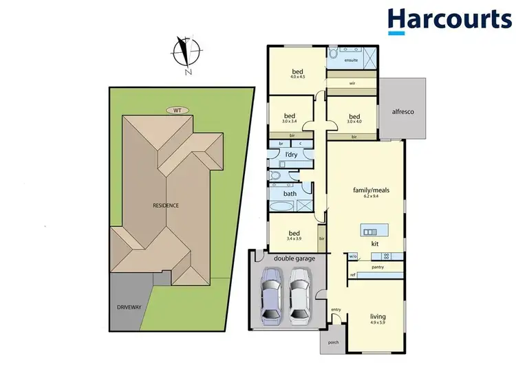 Floorplan of Homely house listing, 18 Walker Drive, Drouin VIC 3818