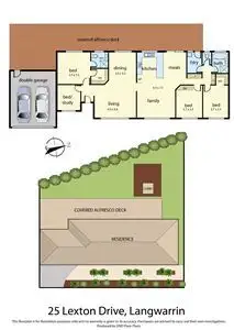 Floorplan of Homely house listing, 25 Lexton Drive, Langwarrin VIC 3910