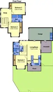 Floorplan of Homely house listing, 1/41 Spring Street, Preston VIC 3072