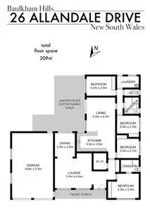 Floorplan of Homely house listing, 26 Allandale Drive, Baulkham Hills NSW 2153