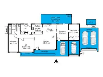 Floorplan of Homely house listing, 8 Seccafien Avenue, Marion SA 5043