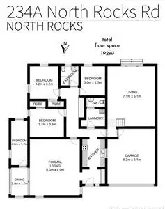 Floorplan of Homely house listing, 234A North Rocks Road, North Rocks NSW 2151
