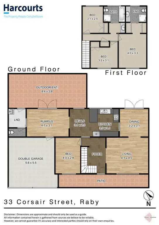 Floorplan of Homely house listing, 33 Corsair Street, Raby NSW 2566