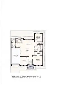 Floorplan of Homely house listing, 10 Raphael Crescent, Morphett Vale SA 5162