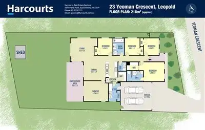 Floorplan of Homely house listing, 23 Yeoman Crescent, Leopold VIC 3224