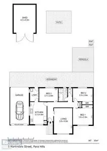 Floorplan of Homely house listing, 5 Martindale Street, Para Hills SA 5096