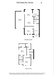 Floorplan of Homely townhouse listing, 3/63 O'Reilly Road, Tarneit VIC 3029