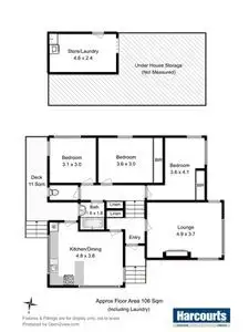 Floorplan of Homely house listing, 17 Tootonga Street, Chigwell TAS 7011