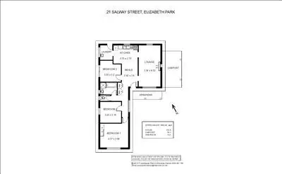 Floorplan of Homely house listing, 21 Salway Street, Elizabeth Park SA 5113