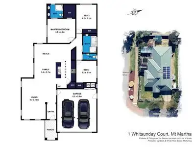 Floorplan of Homely house listing, 1 Whitsunday Court, Mount Martha VIC 3934