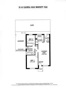 Floorplan of Homely unit listing, 6/89 Flaxmill Road, Morphett Vale SA 5162