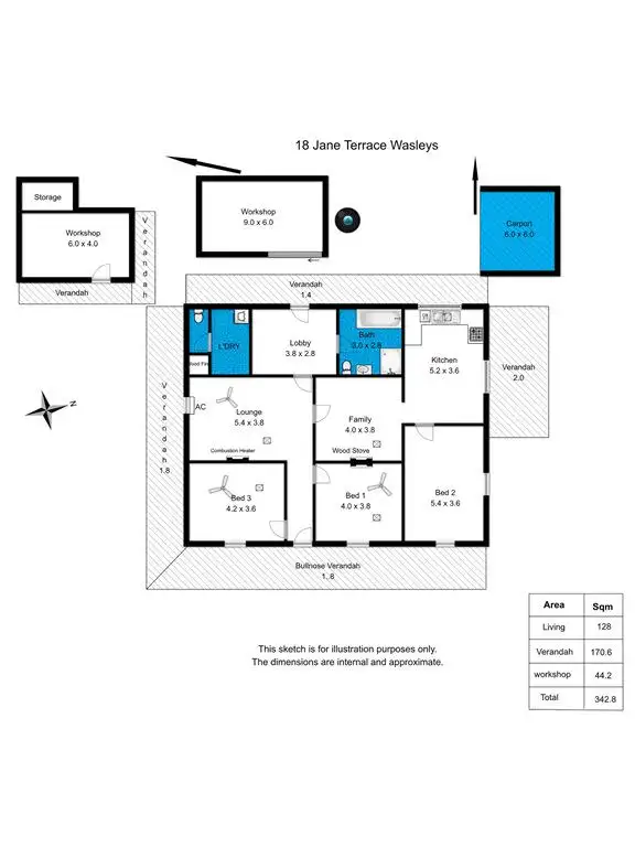 Floorplan of Homely house listing, 18 Jane Terrace, Wasleys SA 5400