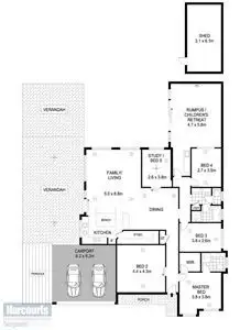 Floorplan of Homely house listing, 3 Tree Top Rise, Blakeview SA 5114