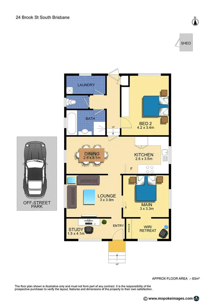Floorplan of Homely house listing, 24 Brook Street, South Brisbane QLD 4101