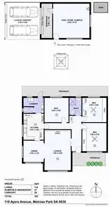 Floorplan of Homely house listing, 118 Ayers Avenue, Melrose Park SA 5039