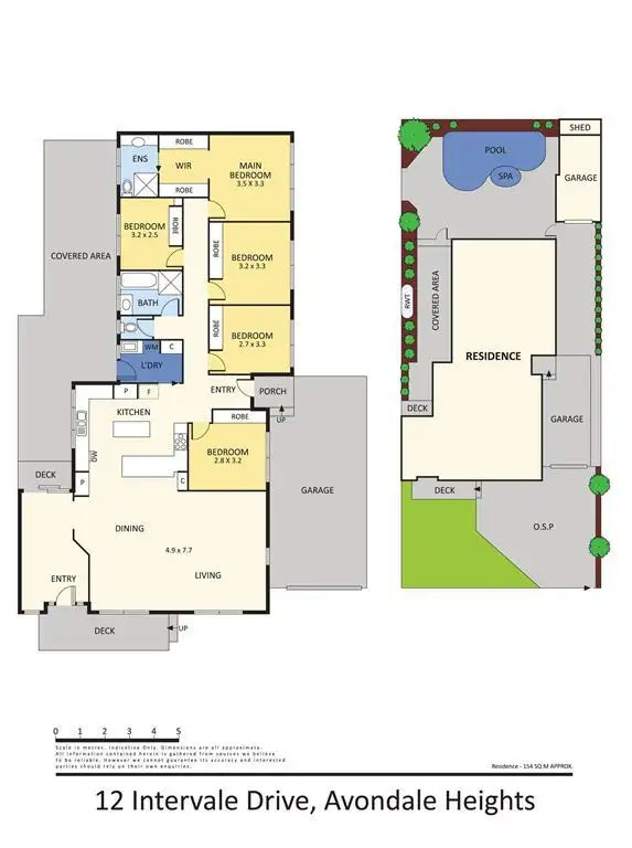 Floorplan of Homely house listing, 12 Intervale Drive, Avondale Heights VIC 3034