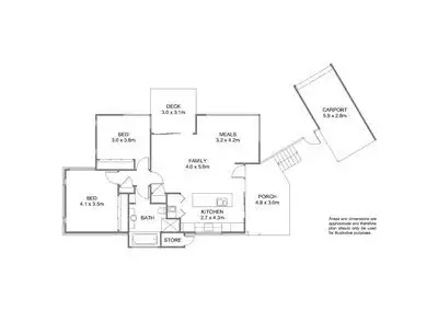 Floorplan of Homely unit listing, 1/12 Carnation Terrace, Kingston TAS 7050