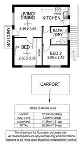 Floorplan of Homely unit listing, 5/5 Crozier Terrace, Oaklands Park SA 5046