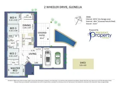 Floorplan of Homely house listing, 2 Wheeler Drive, Glenella QLD