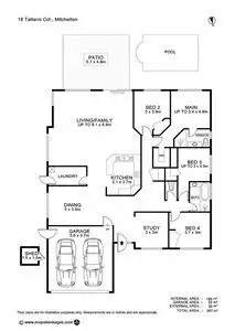 Floorplan of Homely house listing, 18 Taltarni Circuit, Mitchelton QLD 4053