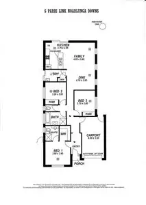 Floorplan of Homely villa listing, 6 Parri Link, Noarlunga Downs SA