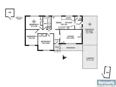 Floorplan of Homely house listing, 24a Grant Road, Reynella SA