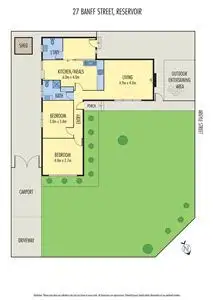 Floorplan of Homely house listing, 27 Banff Street, Reservoir VIC 3073