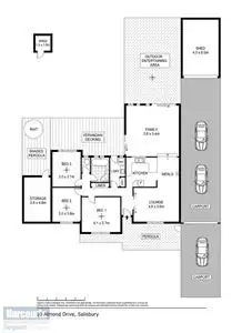Floorplan of Homely house listing, 10 Almond Drive, Salisbury SA 5108