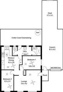 Floorplan of Homely house listing, 6 Inglewood Street, Mansfield Park SA