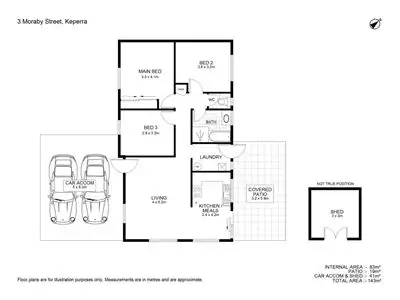 Floorplan of Homely house listing, 3 Moraby Street, Keperra QLD