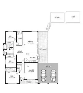 Floorplan of Homely house listing, 2 Meadow Lane, Gulfview Heights SA 5096