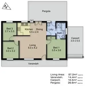 Floorplan of Homely house listing, 7/1 Howard Close, Mount Barker SA 5251