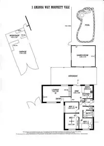 Floorplan of Homely house listing, 3 Amanda Way, Morphett Vale SA