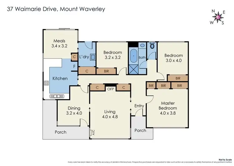 Floorplan of Homely house listing, 37 Waimarie Drive, Mount Waverley VIC 3149