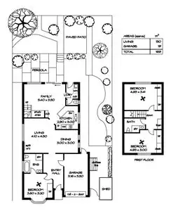 Floorplan of Homely house listing, 34 Epsilon Close, Woodcroft SA 5162