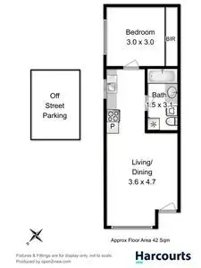 Floorplan of Homely unit listing, 1/56 Adelaide Street, South Hobart TAS 7004