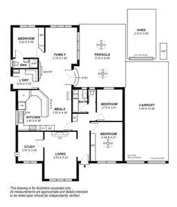 Floorplan of Homely house listing, 501 Grange Road, Seaton SA 5023