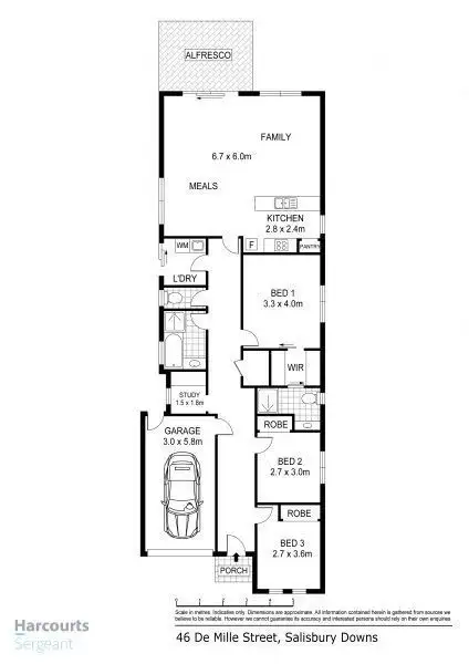 Floorplan of Homely house listing, 48 De Mille Street, Salisbury Downs SA 5108