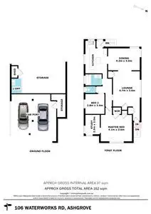 Floorplan of Homely house listing, 106 Waterworks Road, Ashgrove QLD 4060