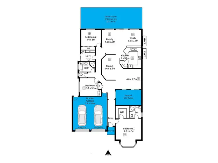 Floorplan of Homely house listing, 11 Taminga Way, Flagstaff Hill SA 5159
