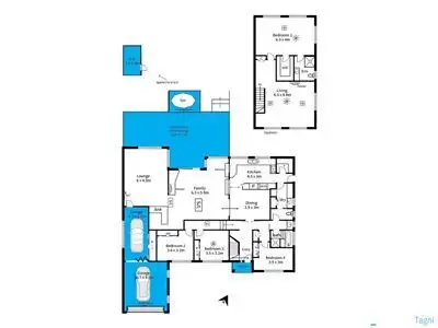 Floorplan of Homely house listing, 84 Kingfisher Circuit, Flagstaff Hill SA 5159