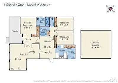 Floorplan of Homely house listing, 1 Clovelly Court, Mount Waverley VIC 3149