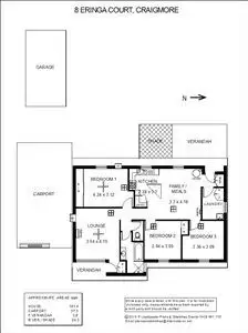 Floorplan of Homely house listing, 8 Eringa Court, Craigmore SA 5114