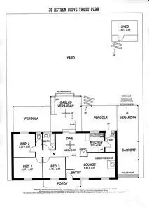 Floorplan of Homely house listing, 30 Heysen Drive, Trott Park SA 5158