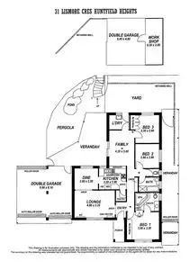 Floorplan of Homely house listing, 31 Lismore Crescent, Huntfield Heights SA 5163